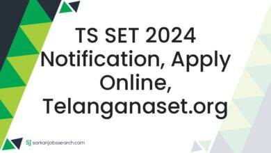 TS SET 2024 Notification, Apply Online, telanganaset.org