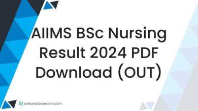 AIIMS BSc Nursing Result 2024 PDF Download (OUT)