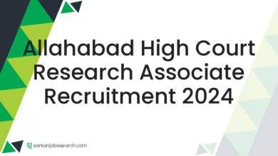 Allahabad High Court Research Associate Recruitment 2024