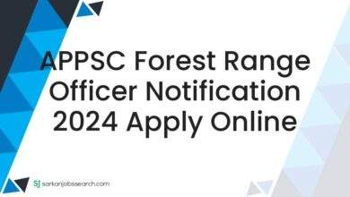 APPSC Forest Range Officer Notification 2024 Apply Online