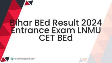 Bihar BEd Result 2024 Entrance Exam LNMU CET BEd