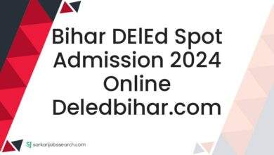 Bihar DElEd Spot Admission 2024 Online deledbihar.com