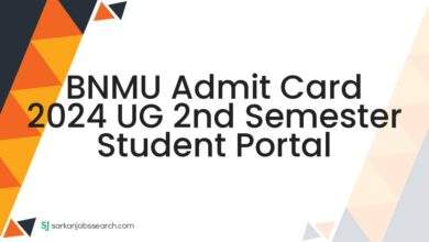 BNMU Admit Card 2024 UG 2nd Semester Student Portal