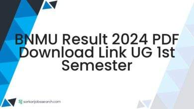 BNMU Result 2024 PDF Download Link UG 1st Semester