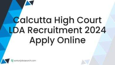 Calcutta High Court LDA Recruitment 2024 Apply Online