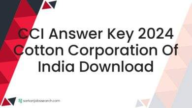 CCI Answer Key 2024 Cotton Corporation of India Download