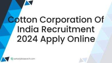 Cotton Corporation of India Recruitment 2024 Apply Online