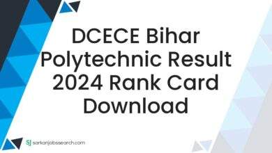 DCECE Bihar Polytechnic Result 2024 Rank Card Download