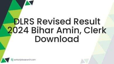 DLRS Revised Result 2024 Bihar Amin, Clerk Download