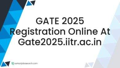 GATE 2025 Registration Online At gate2025.iitr.ac.in