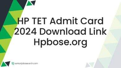 HP TET Admit Card 2024 Download Link hpbose.org