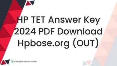 HP TET Answer Key 2024 PDF Download hpbose.org (OUT)