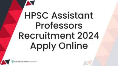 HPSC Assistant Professors Recruitment 2024 Apply Online