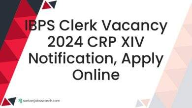 IBPS Clerk Vacancy 2024 CRP XIV Notification, Apply Online