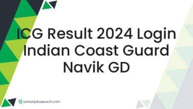 ICG Result 2024 Login Indian Coast Guard Navik GD