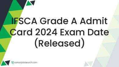 IFSCA Grade A Admit Card 2024 Exam Date (Released)