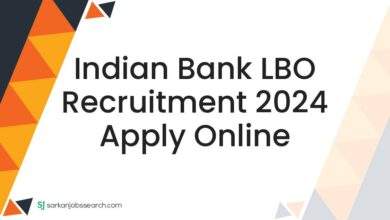 Indian Bank LBO Recruitment 2024 Apply Online