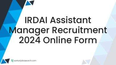 IRDAI Assistant Manager Recruitment 2024 Online Form