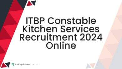 ITBP Constable Kitchen Services Recruitment 2024 Online