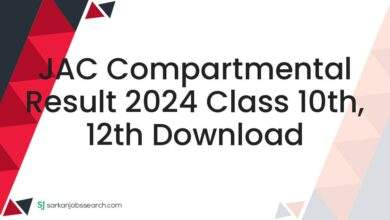 JAC Compartmental Result 2024 Class 10th, 12th Download