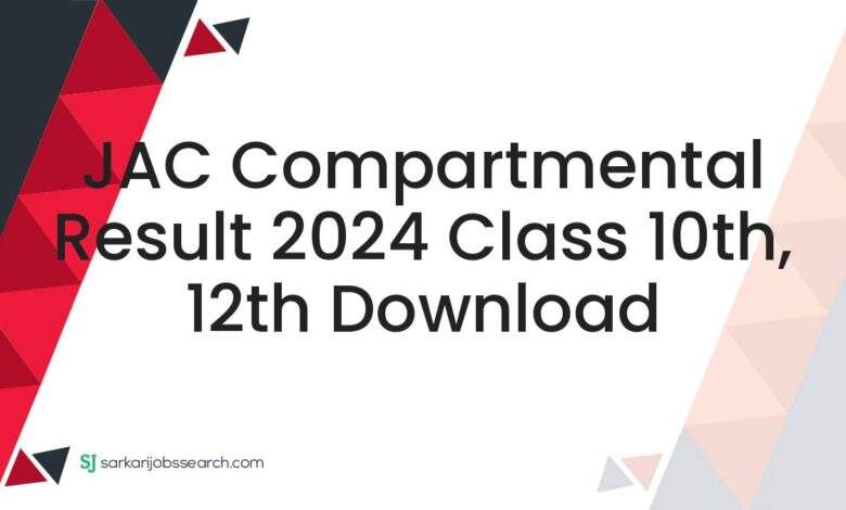 JAC Compartmental Result 2024 Class 10th, 12th Download