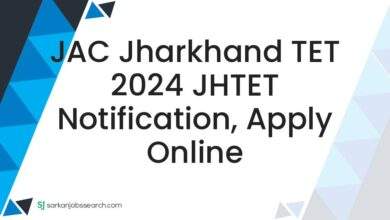 JAC Jharkhand TET 2024 JHTET Notification, Apply Online