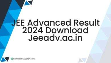 JEE Advanced Result 2024 Download jeeadv.ac.in