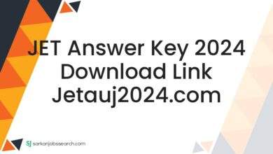 JET Answer Key 2024 Download Link jetauj2024.com