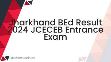 Jharkhand BEd Result 2024 JCECEB Entrance Exam