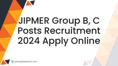 JIPMER Group B, C Posts Recruitment 2024 Apply Online