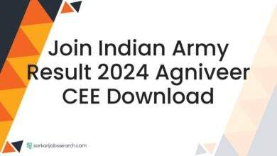 Join Indian Army Result 2024 Agniveer CEE Download