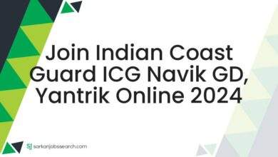 Join Indian Coast Guard ICG Navik GD, Yantrik Online 2024