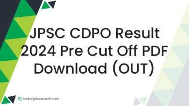 JPSC CDPO Result 2024 Pre Cut Off PDF Download (OUT)