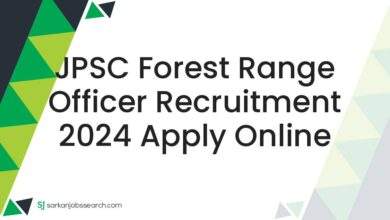 JPSC Forest Range Officer Recruitment 2024 Apply Online