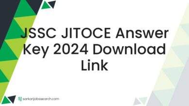 JSSC JITOCE Answer Key 2024 Download Link