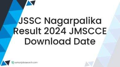 JSSC Nagarpalika Result 2024 JMSCCE Download Date