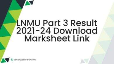 LNMU Part 3 Result 2021-24 Download Marksheet Link