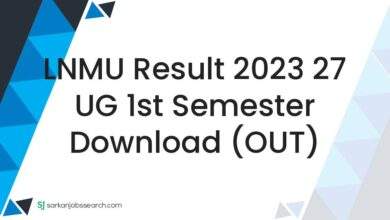 LNMU Result 2023 27 UG 1st Semester Download (OUT)