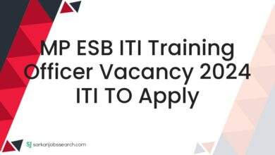 MP ESB ITI Training Officer Vacancy 2024 ITI TO Apply