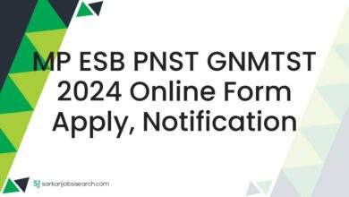 MP ESB PNST GNMTST 2024 Online Form Apply, Notification