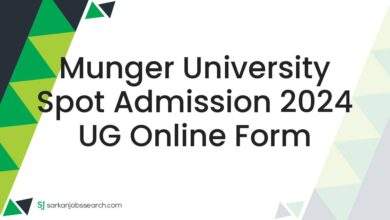 Munger University Spot Admission 2024 UG Online Form