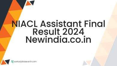 NIACL Assistant Final Result 2024 newindia.co.in