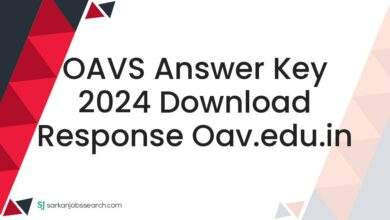 OAVS Answer Key 2024 Download Response oav.edu.in