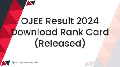 OJEE Result 2024 Download Rank Card (Released)