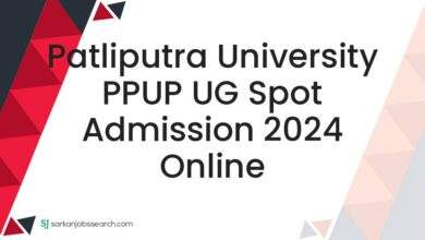 Patliputra University PPUP UG Spot Admission 2024 Online