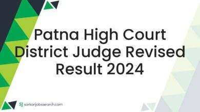 Patna High Court District Judge Revised Result 2024