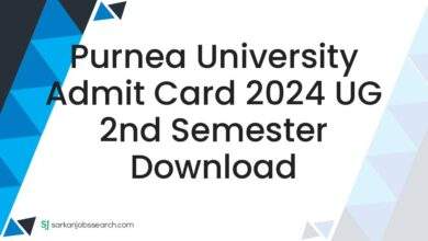 Purnea University Admit Card 2024 UG 2nd Semester Download