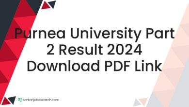 Purnea University Part 2 Result 2024 Download PDF Link