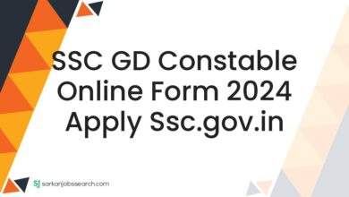 SSC GD Constable Online Form 2024 Apply ssc.gov.in