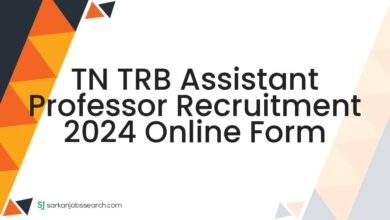 TN TRB Assistant Professor Recruitment 2024 Online Form